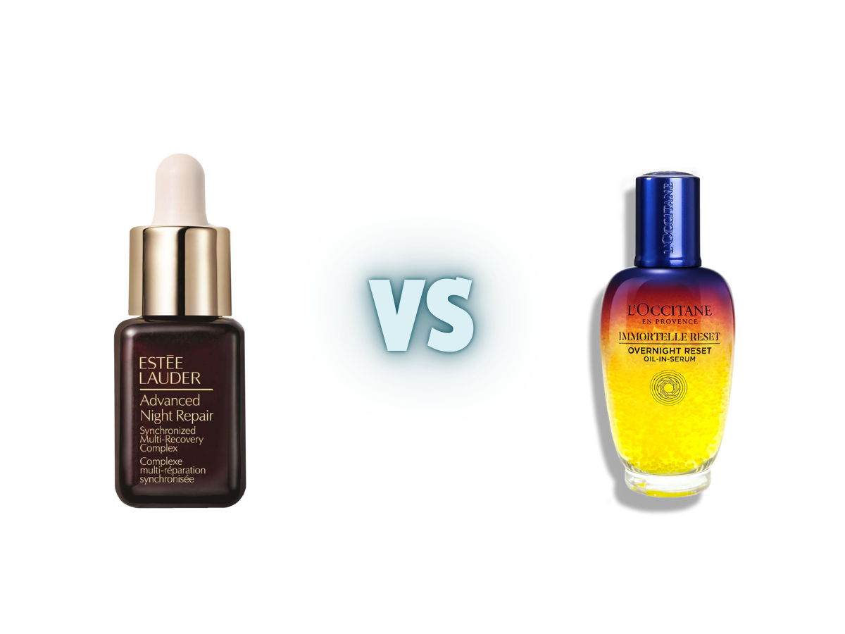 Estee Lauder Advanced Night Repair vs L’Occitane Immortelle Overnight Reset Serum