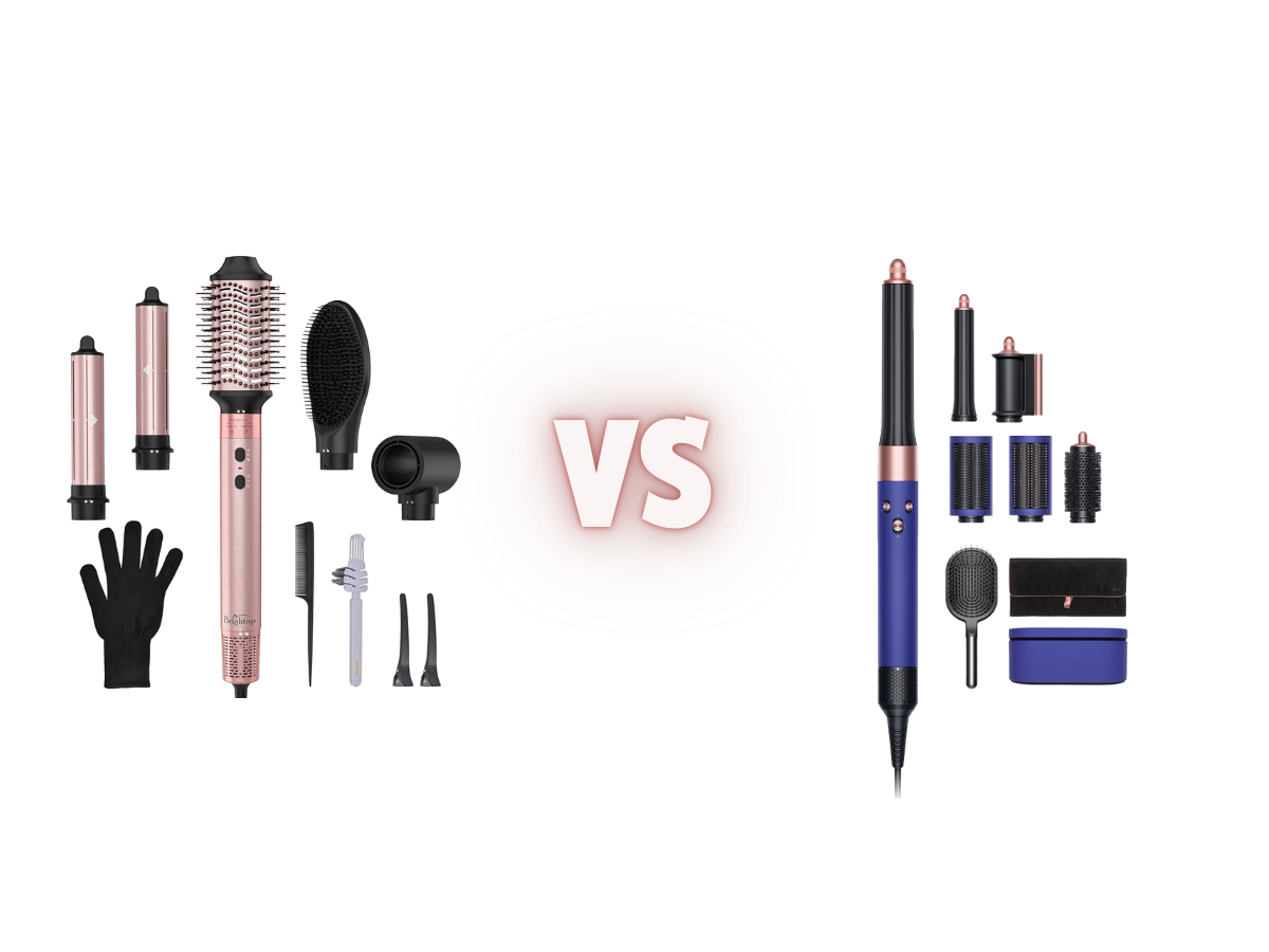Brightup Hair Dryer Brush vs Dyson Airwrap