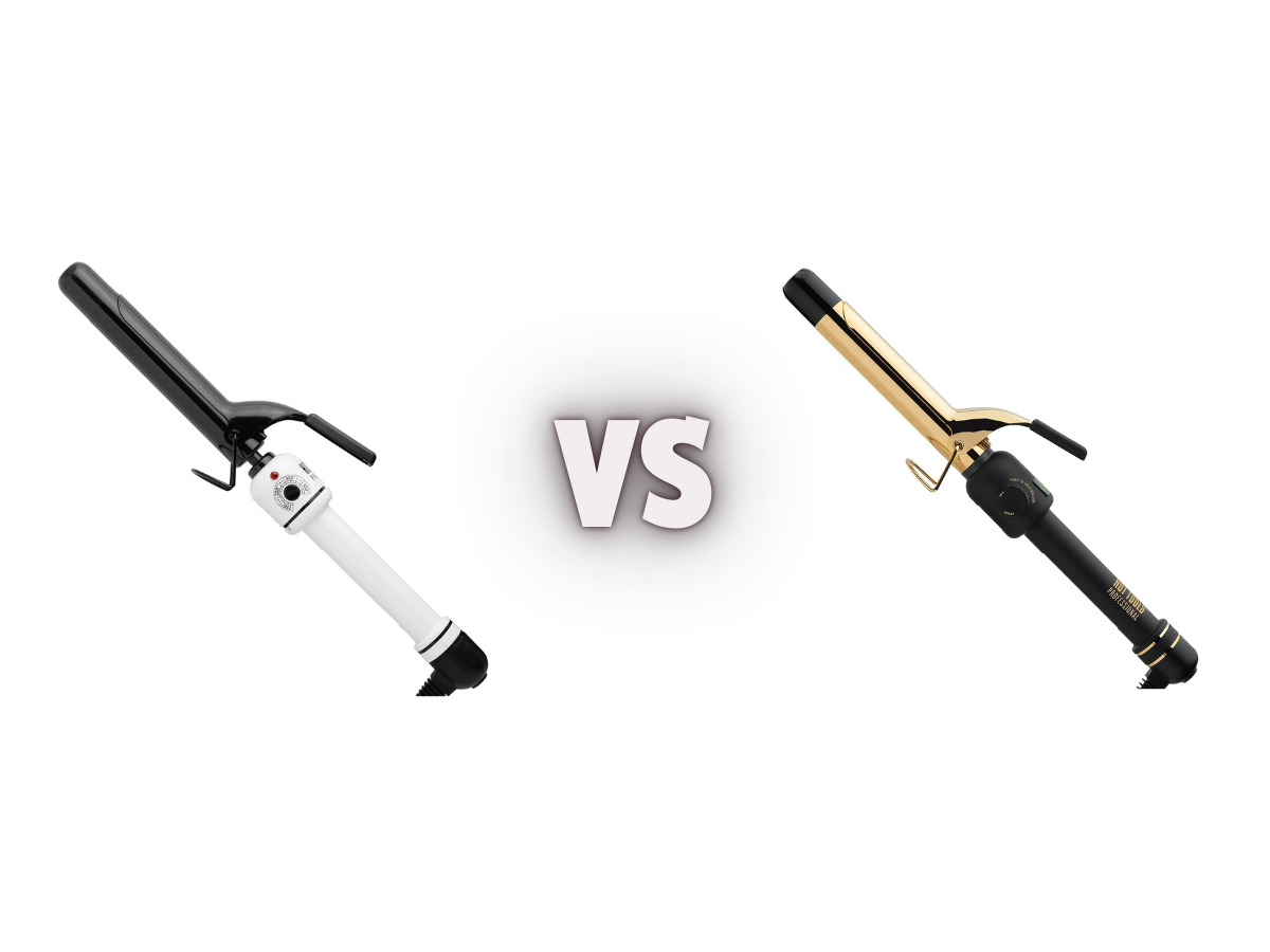 Hot Tools Nano Ceramic Salon Curling Iron vs 24k Gold