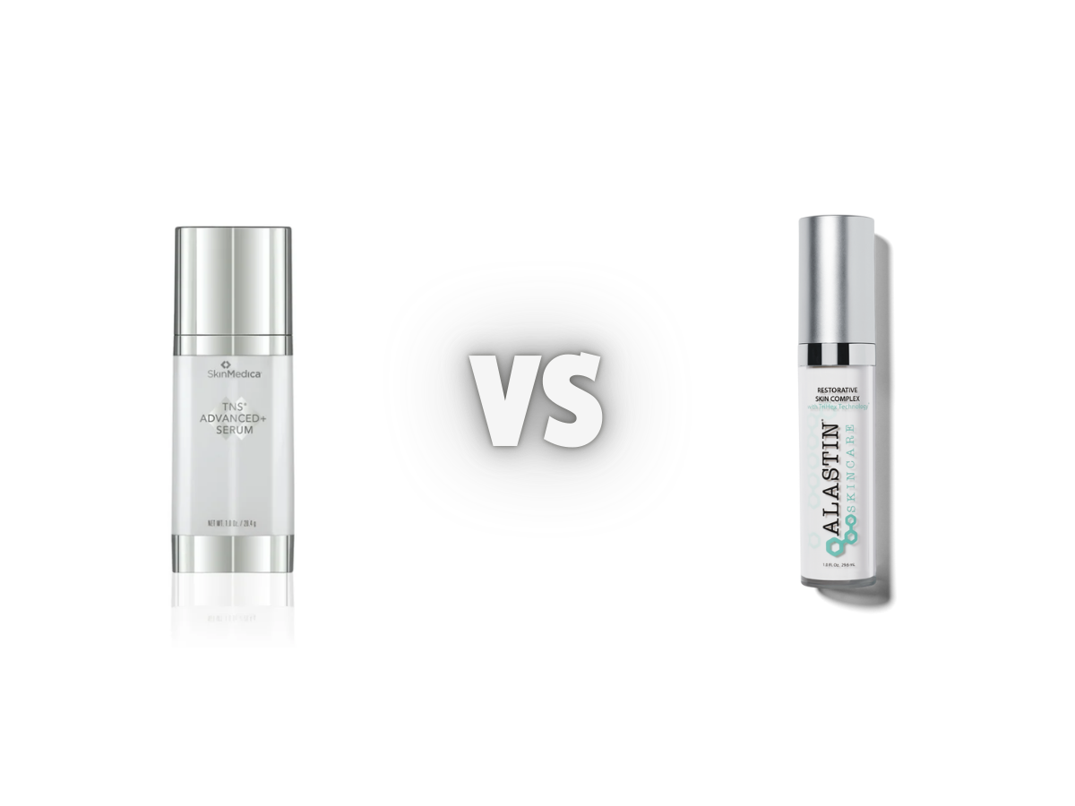 SkinMedica TNS Advanced+ Serum vs ALASTIN Restorative Skin Complex