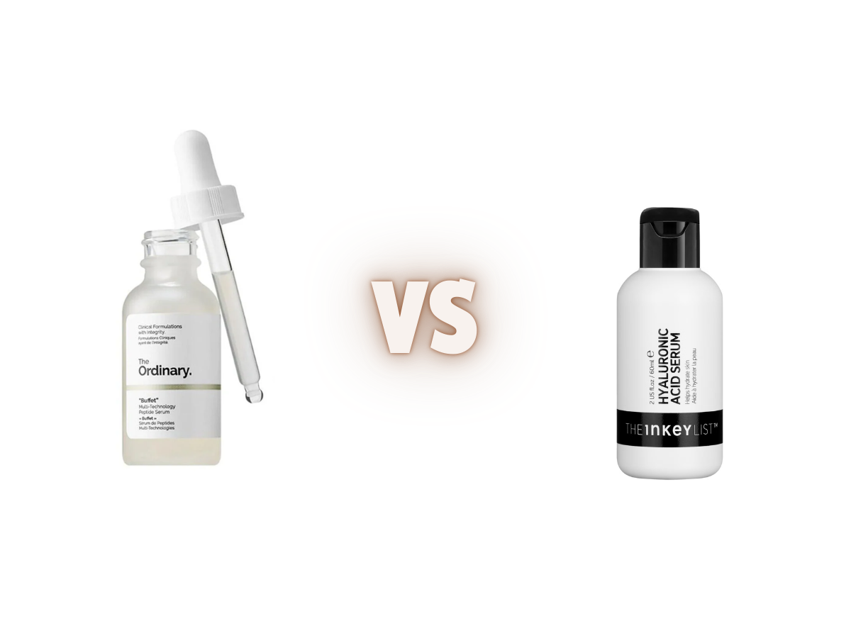 The Ordinary Buffet vs INKEY List Hyaluronic Acid Serum