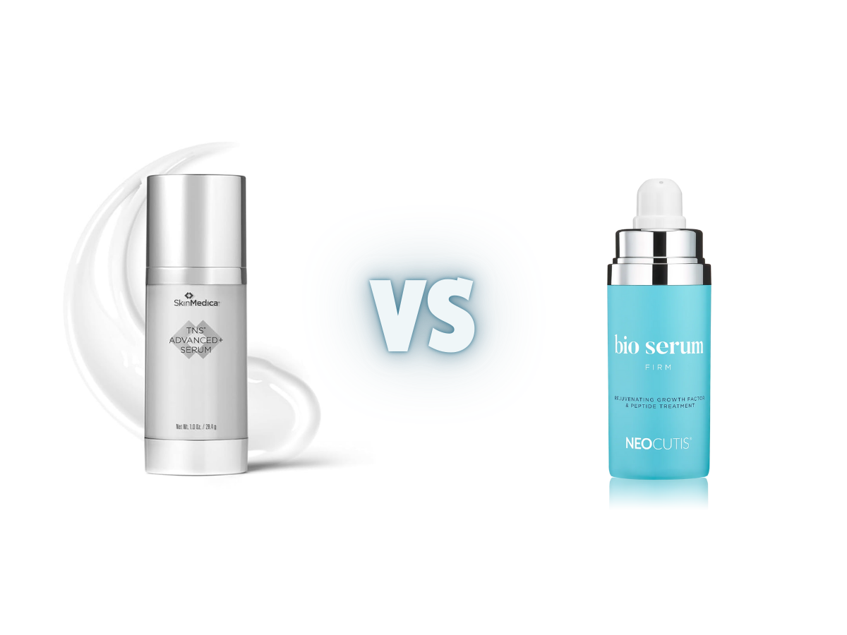 SkinMedica TNS Advanced+ Serum vs Neocutis Bio Serum Firm
